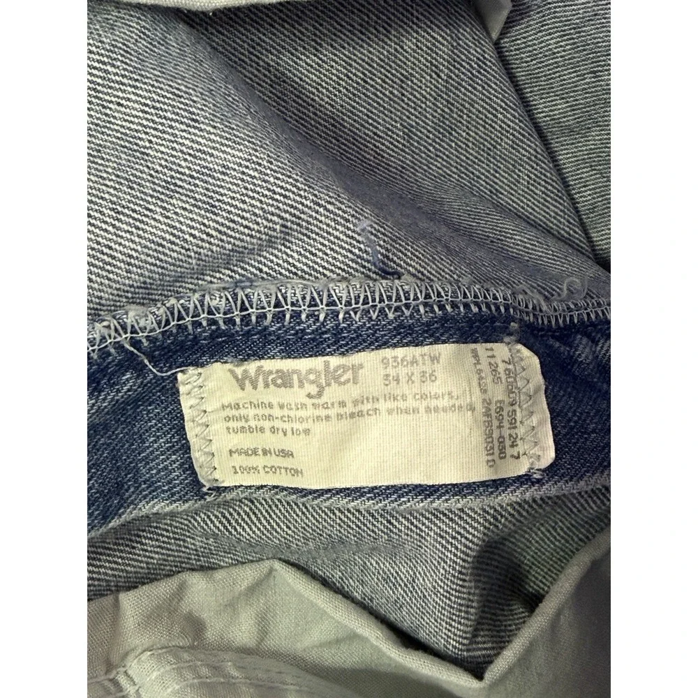Wrangler 936ATW Jeans Mens 32x36**‎ Cowboy Cut Light Wash Slim Fit Denim USA VTG